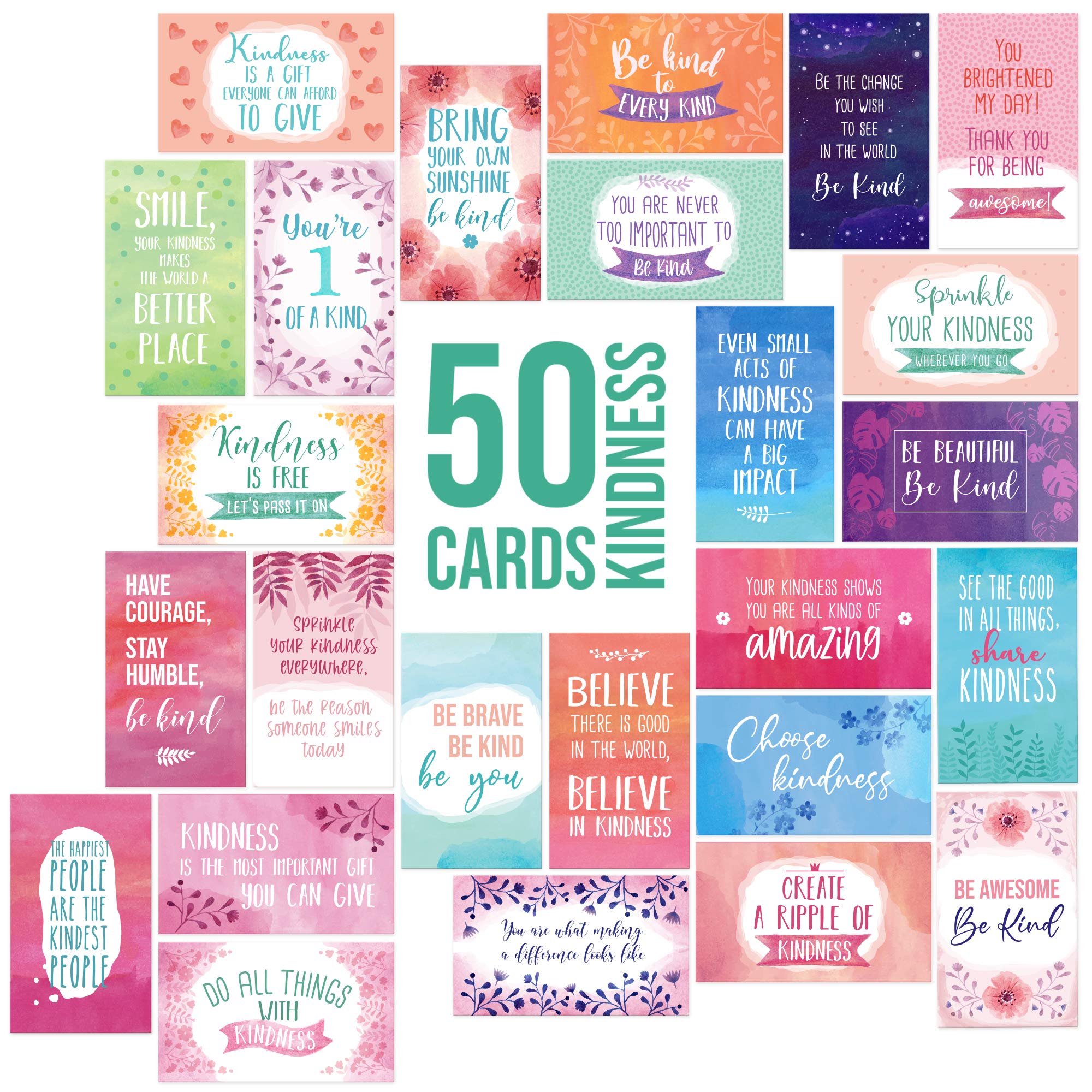 Buy Charming Kindness Motivational Inspirational Quote Cards 50 Mini 