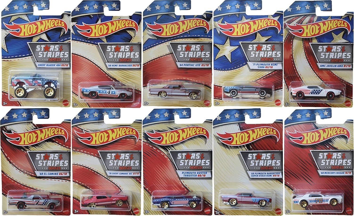 hot wheels stars and stripes set