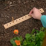 Deerstone Bamboo Seed Planting Ruler & Mini Dibber Set 12 Inch Vegetable view 3