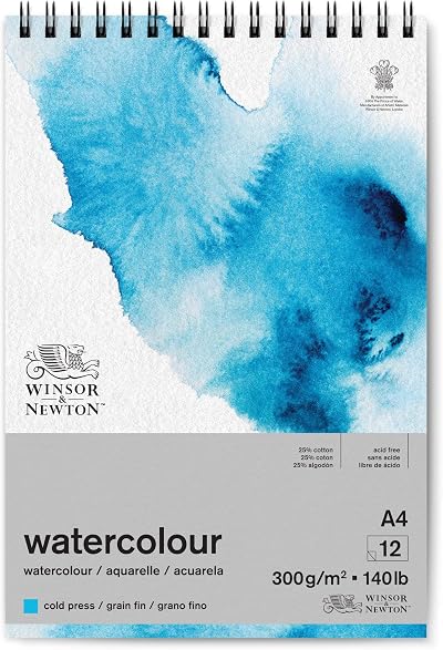 Winsor & Newton Watercolour Paper Pad A4 12 Sheets 300 g/m Cold Pressed