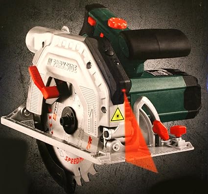 Parkside Phks 1350 Scie Circulaire Portative Avec Accessoire Guidage Laser Lames A Bois Amazon Fr Bricolage
