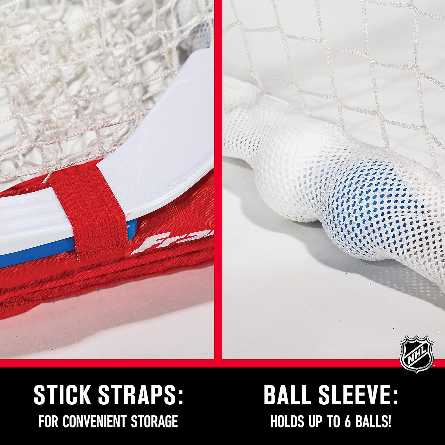 Franklin Sports Knee Hockey Goal Set - Mini Hockey Goal Set - Kids Hockey Set - Easy Transport with Exclusive Fold-N-Go Design - NHL - Great for Kids : Sports & Outdoors