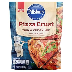 Pillsbury Thin and Crispy Pizza Crust Mix, 6.5-Ounce (Pack of 12)