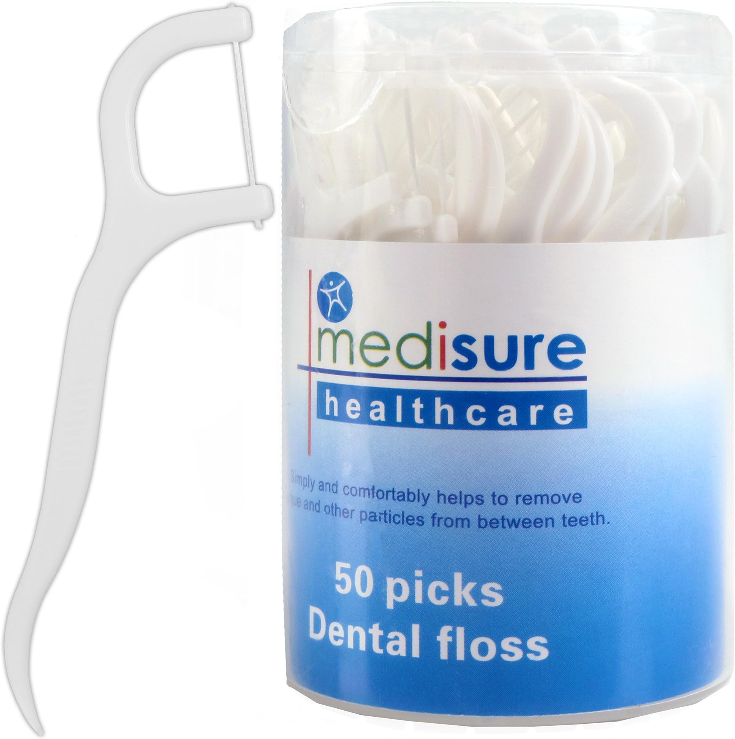 4X Packs of 50 Dental Floss Pick Harps Interdental Tooth & Gum Cleaning Wand (200Pc)