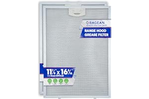 BAGEAN Range Hood Filter Replacement for BPPFA30 11.81" x 16.25" Broan Range Hood Filter - Metal Exhaust Fan Stove Hood Vent Filter for Range Hood - Filters the Kitchen Oven Grease From Entering Hood 2-Pack
