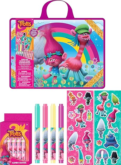 trolls travel art easel