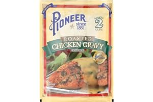 LZBBD Pioneer Brand Roasted Chicken Gravy Mix Packets 1.67 Oz (Pack of 6)