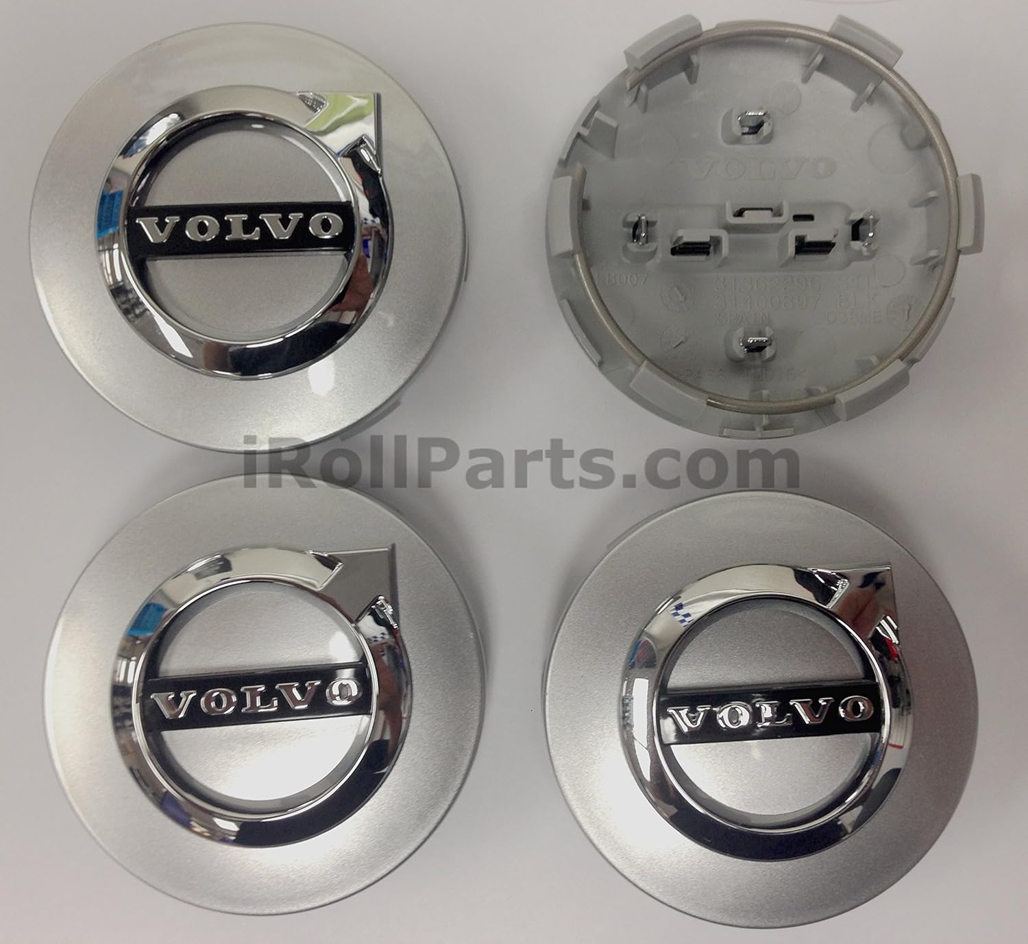 Automotive 2016 Style Genuine Volvo Dark Grey Wheel Cap Kit Set of 4