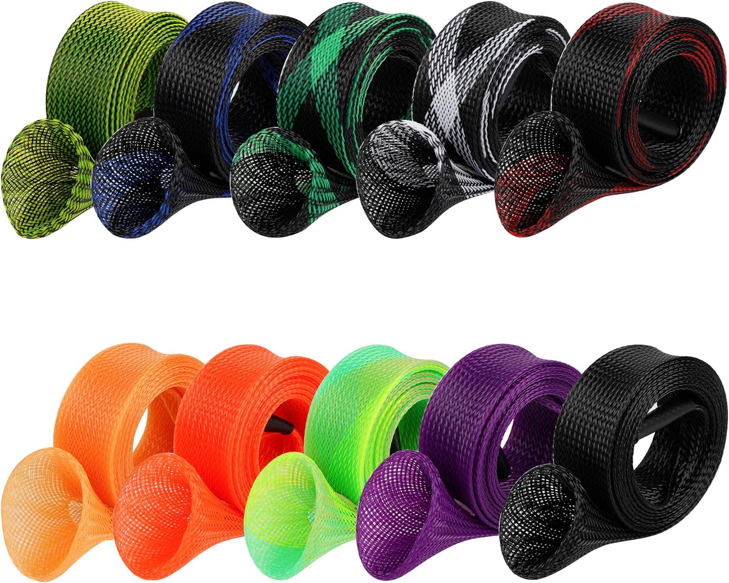 10Pcs Rod Sock Fishing Rod Sleeve Rod Cover Braided Mesh Rod Protector Pole Gloves Fishing Tools. Flat or Pointed End/Spinning or Casting Rods. for Casting Sea Fishing Rod/Spinning Fishing Rod : Sports & Outdoors