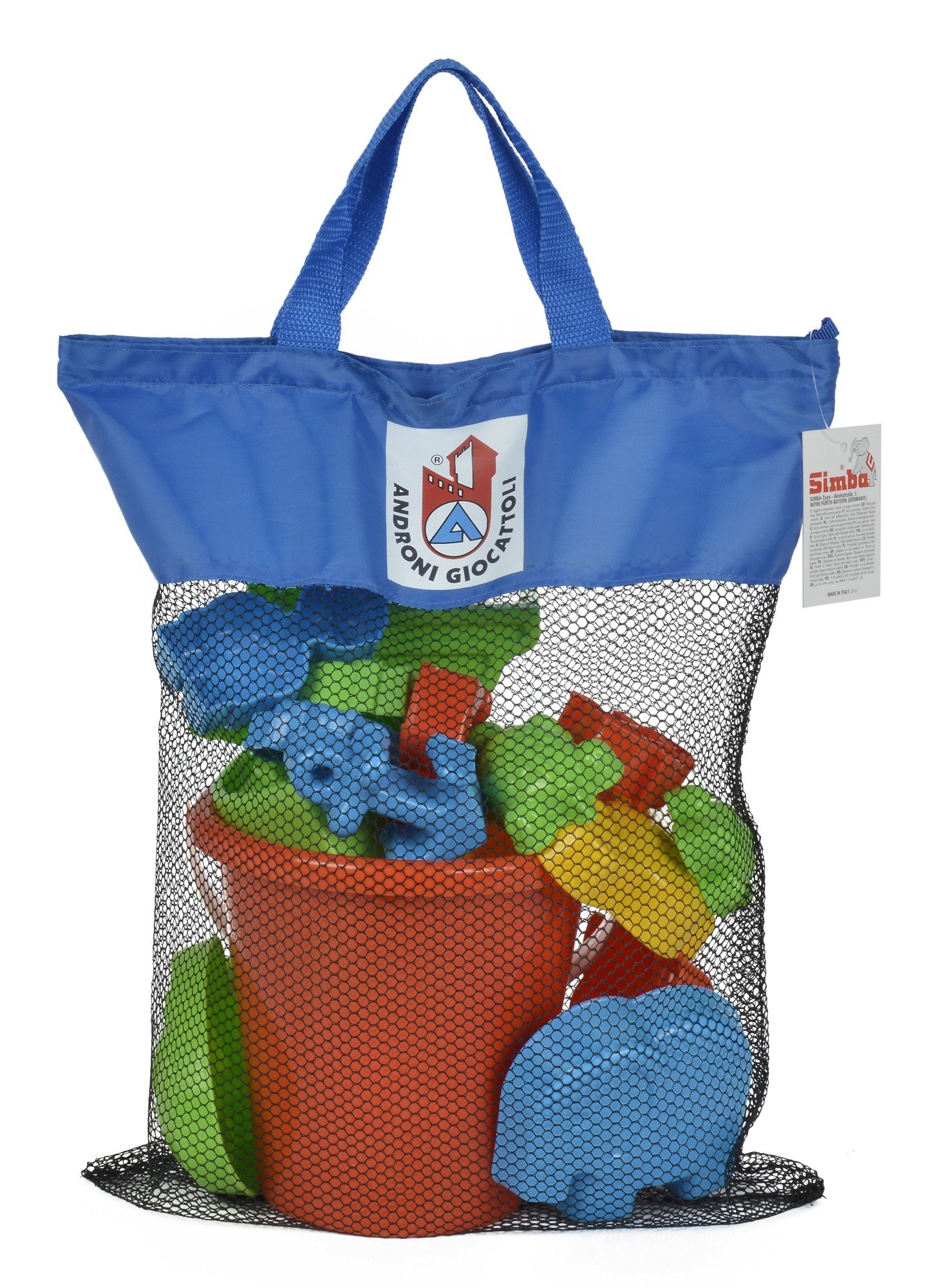 Simba 107114090 Sand Play Set, Bucket Set, Sandpit, 22 Pieces, 50 x 26.5 cm, Only One Item Will Be Delivered