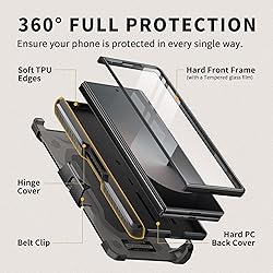 TONGATE for Z Fold 6 Case, [with Glass Screen