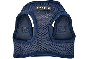 PUPPIA International PUAH305NYLG Soft Harness B Vest, Large, Navy