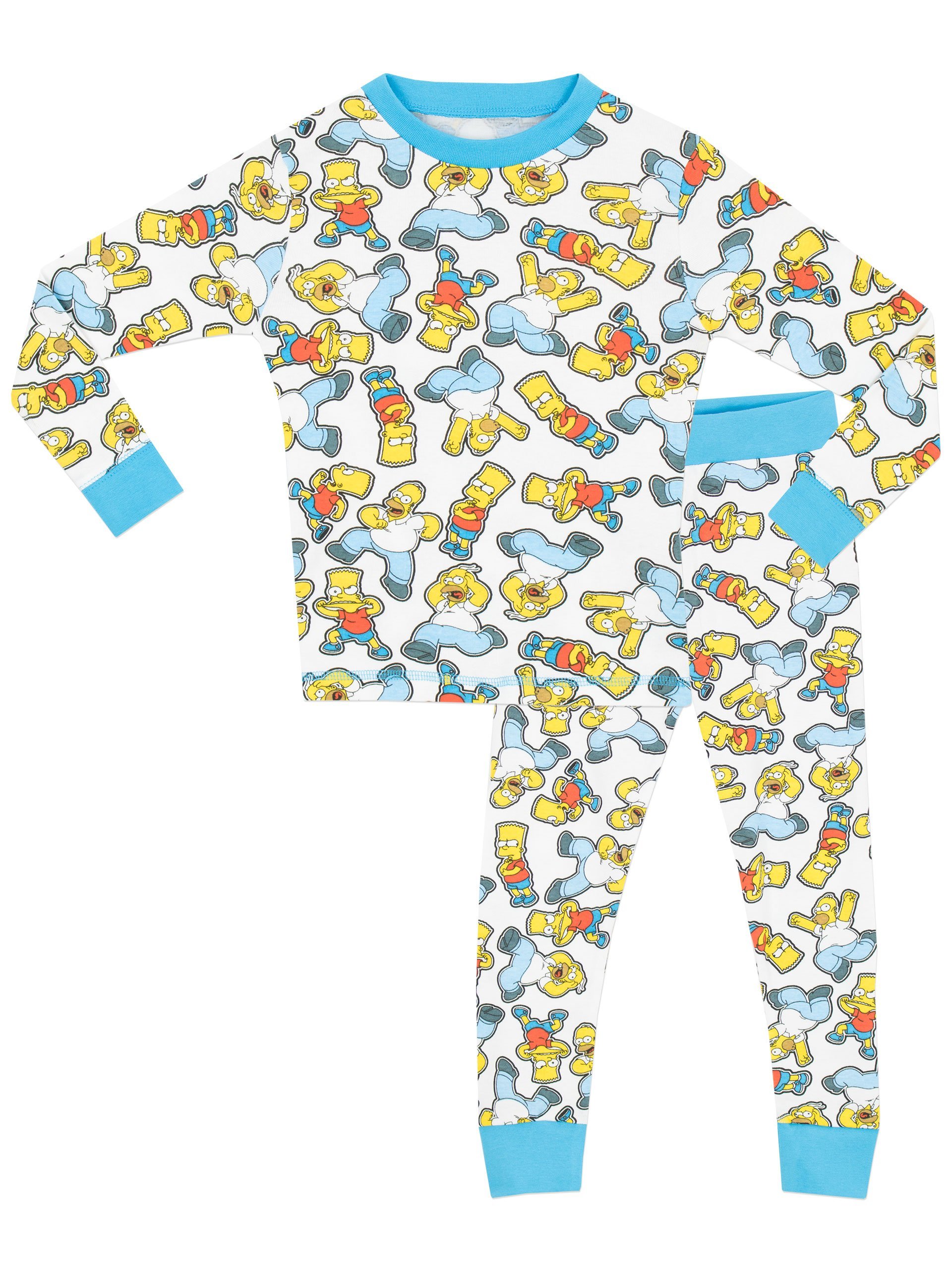 Simpsons Boys' Bart Simpson Pajamas 