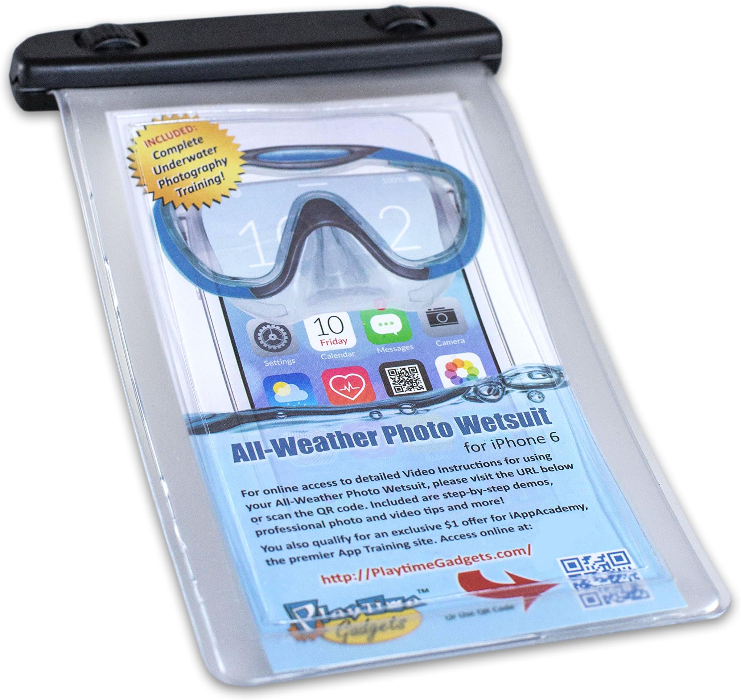 Waterproof Smart Phone Case with Lanyard, PLUS Complete Online Underwater Photography Training FREE - For iPhone 5 6 5S 5C 5, Samsung Galaxy S6 and S6 Edge S5 S4 - As Seen On TV!