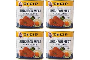 VALUBNDL: Tulip Luncheon Meat – 4 Pack (340g Cans) – 1360g Total – Premium Danish Pork Ham – Fully Cooked Pantry Staple – VAL