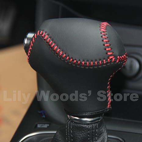 Genuine Leather Gear Shift Knob Cover For 2011 2016 Kia Sportage 2014 2015 Sorento 2014 2016 Cadenza 2014 2015 Optima 2015 2016 Sedona 2014 2016
