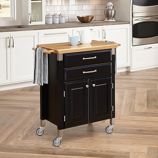 Amazon Com Home Styles Black Dolly Madison Prep And Serve Kitchen
