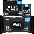 Dude Wipes - Salviettine Umidificate Profumate Lavabili Con Aloe E Vitamina E, Per Igiene Intima E Fitness