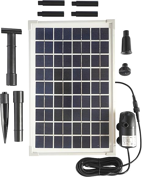 Solariver Solar Water Pump Kit 160gph Submersible Water Pump And 10 Watt Solar Panel For Sun Powered Fountain Waterfall Pond Aeration