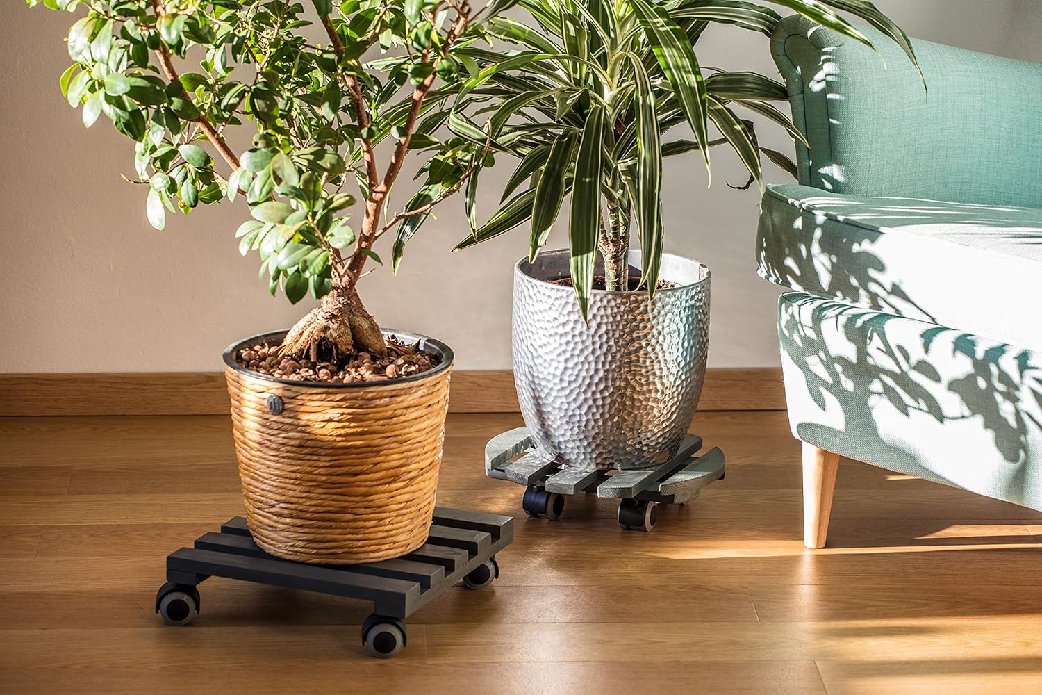 Geriffelte Kiefer-Platte Grau TPE-Rollen mit 2 Feststellern