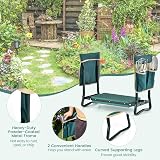 TANGZON Foldable Garden Kneeler & Seat, 2-in-1 Stool with Tool Pouch view 8