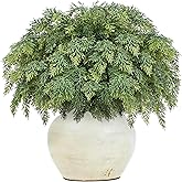 MEUIS Real Touch Cedar Stems - Realistic Artificial Faux Greenery Pine Branches for Vases Fillers and Holiday Home Decor 20 inch Long, 12Pcs