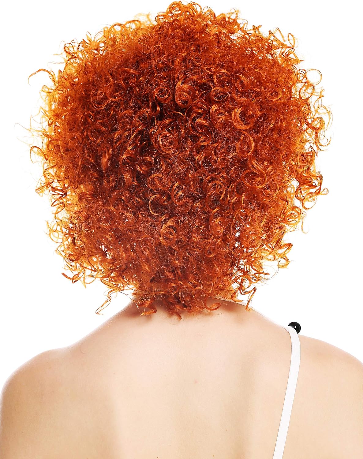 WIG ME UP - VK-11-T2735 women's quality wig short voluminous frizzy curly curls orange-red orange, Length: approx. 30 cm - Image 5