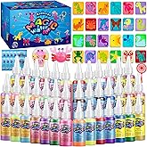 Kidisego Magic Water Elf Toy Kit, 40 Colors Aqua Fairy Water Gel Kit for Kids, Aqua Fairy kit with 24 Molds 10 Pack of Magic Powder, Crate Your Own Water Pets Craft Kits for Kids