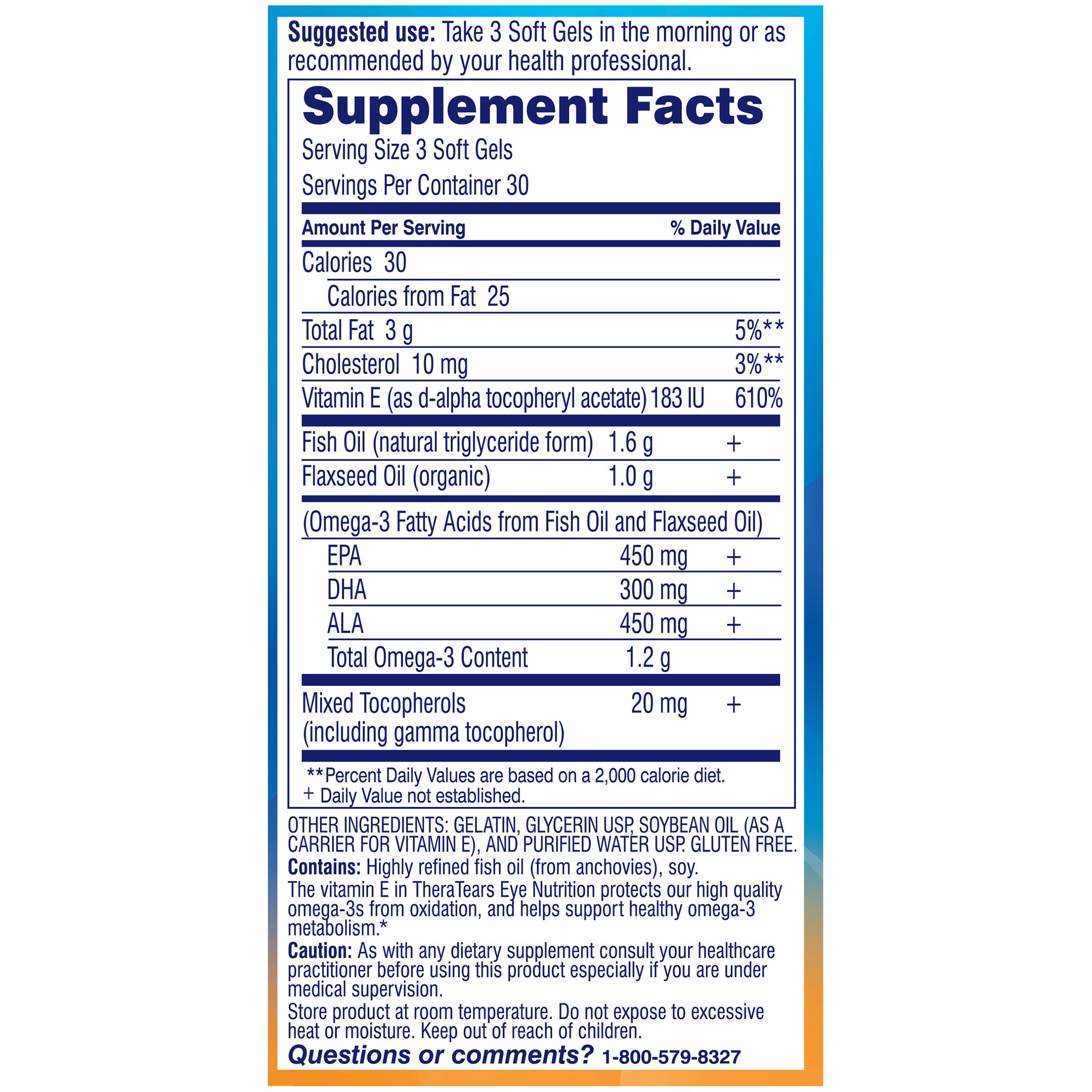 TheraTears Eye Nutrition Omega 3 Supplements - Image 3