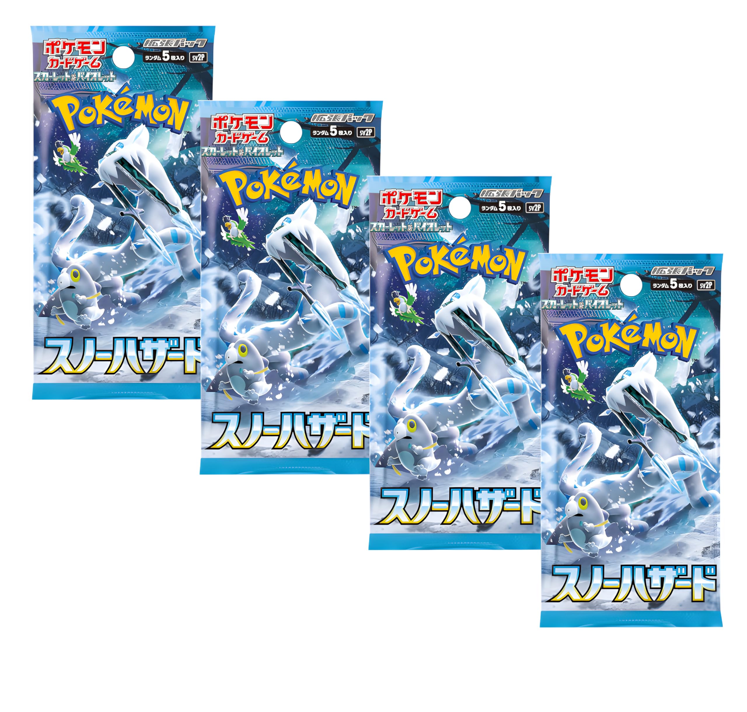 Pokemon TCG Snow Hazard Booster Packs x4 | Japanese Pokemon Paldea Evolved Packs | Japanese Pokémon Cards | Japanese Pokemon Boosters | Titan Authenticated