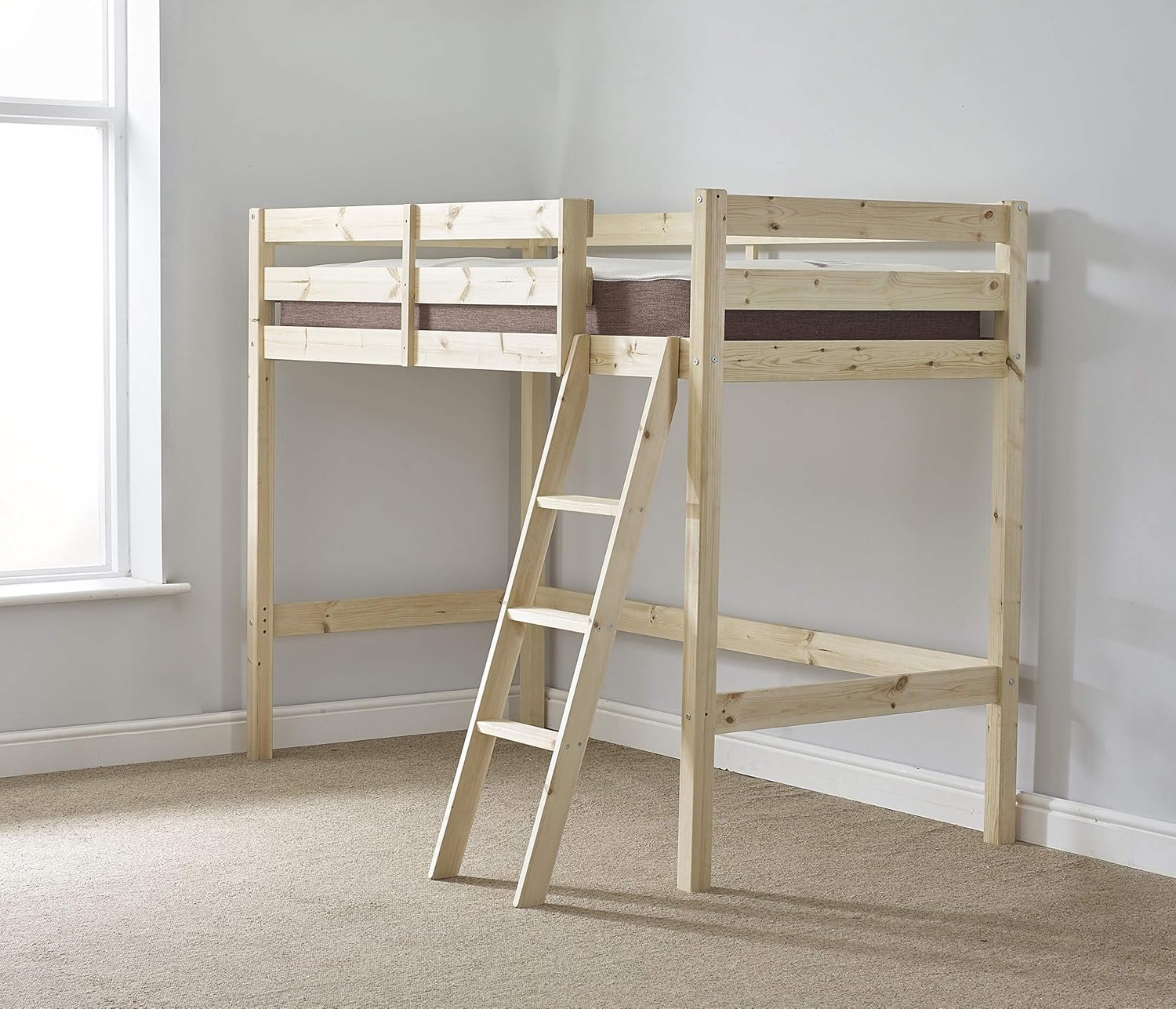 Strictly Beds and Bunks Limited Loft bunkbed wooden 2ft 6 small