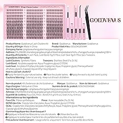 Goddvenus Lash Clusters Kit 9-14mm Wispy Eyelash
