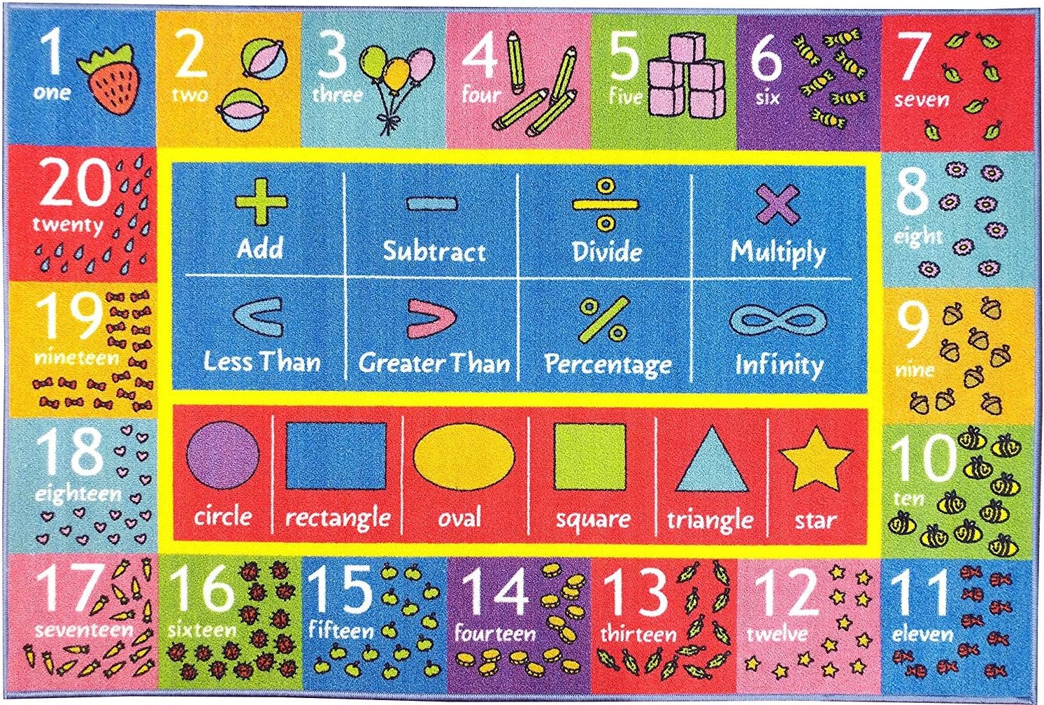 Amazon Com Kc Cubs Playtime Collection Math Symbols Numbers And