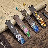 Bookmarks Gifts,Wood Bookmark for Women Men Cute Book Mark for Book Lovers,Pretty Book Marks for Friends Teachers Students Birthday Present (Wood Bookmarks)