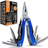 Multitool Knife - 15 in 1 Portable Pocket EDC Multi Tool. Folding Saw, Wire Cutter, Pliers, Sheath - Multipurpose, Survival,