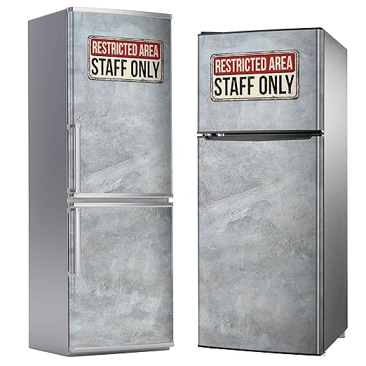 MEGADECOR Vinilo Adhesivo Decorativo para Nevera con Efecto ...