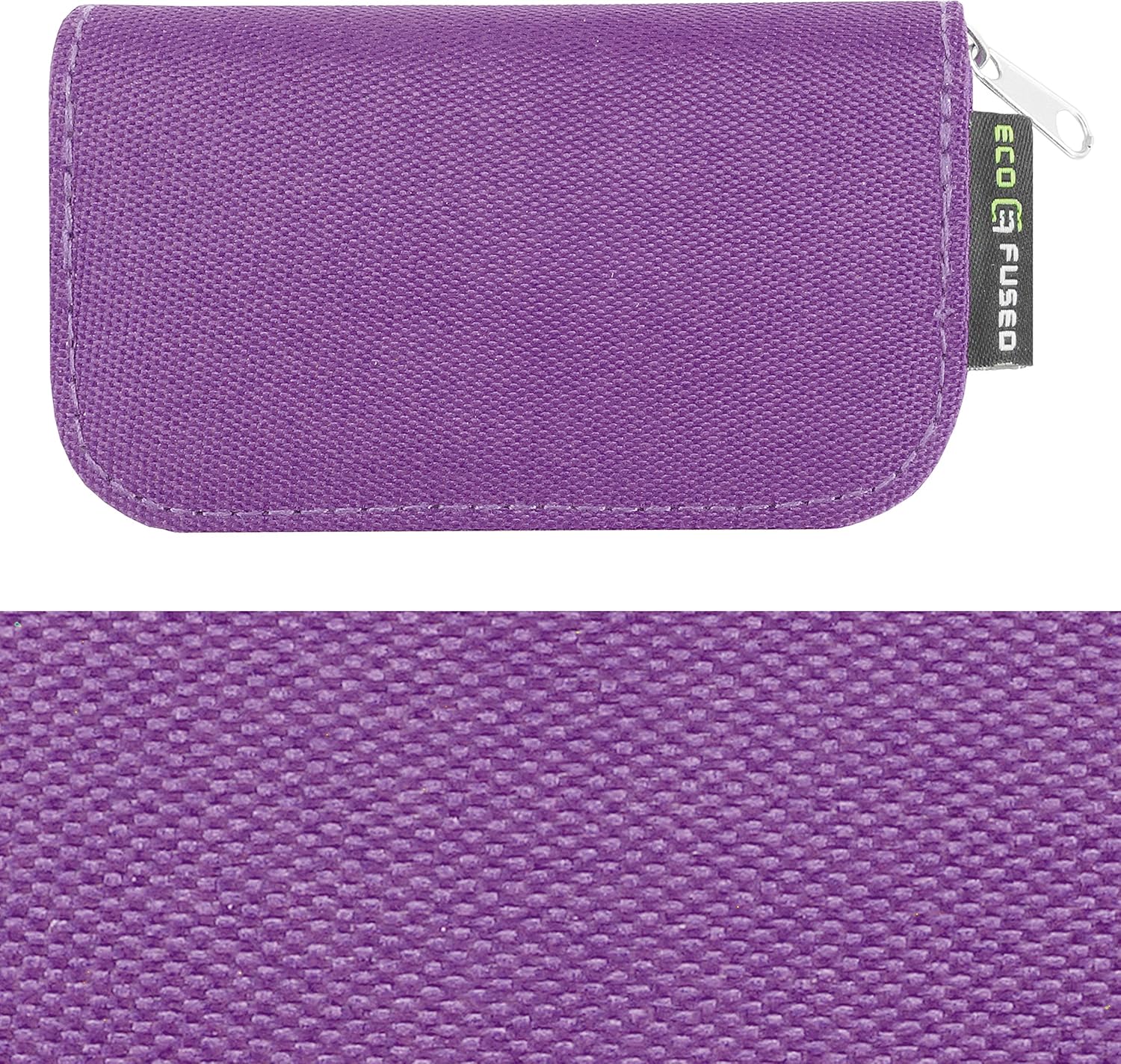 Eco-Fused Memory Card Case - Fits up to 22x SD, SDHC, Micro SD, Mini SD and 4X CF - Holder with 22 Slots (Purple) - Image 5
