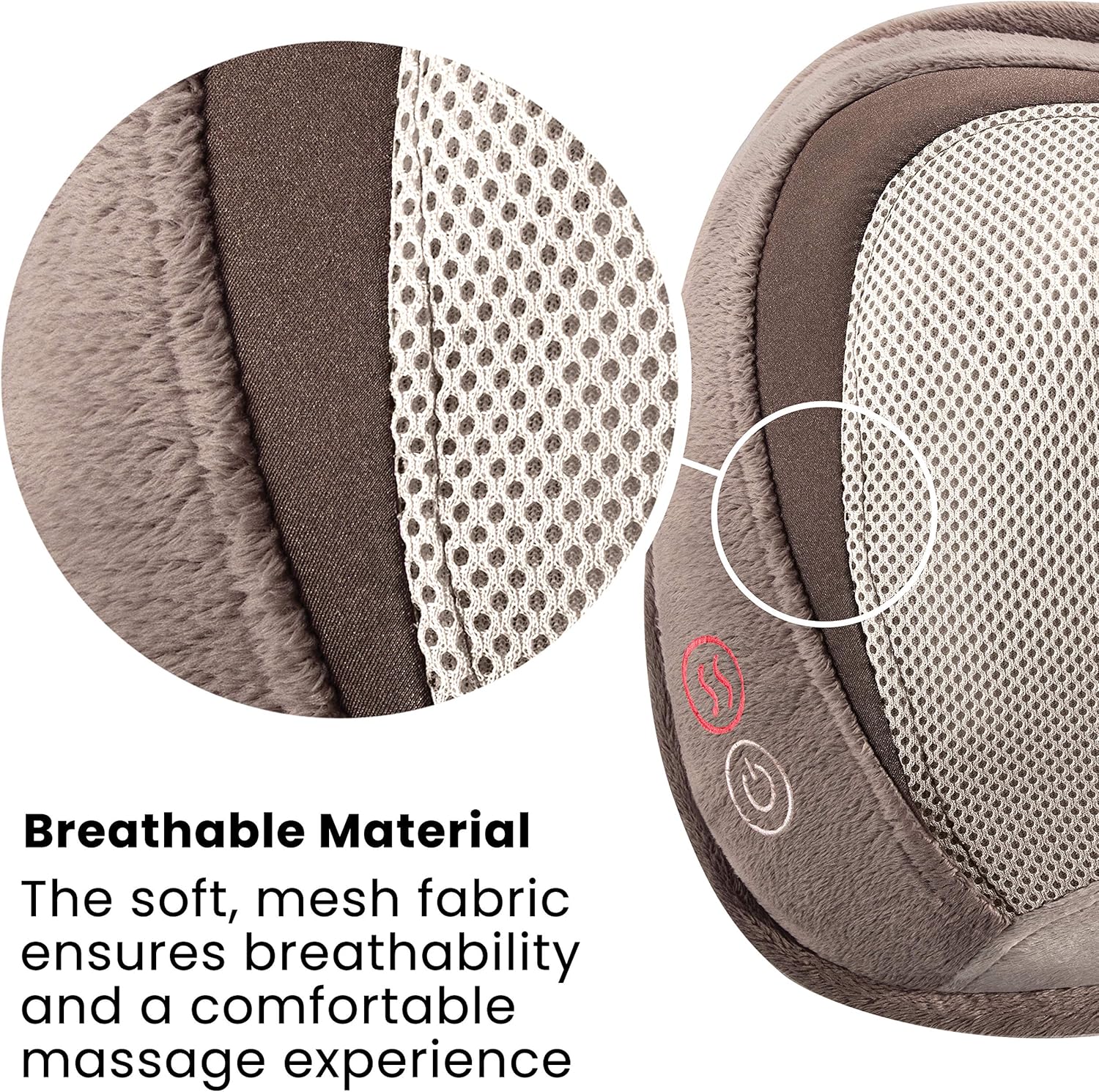 Homedics 3D Shiatsu & Vibration Massage Pillow with Heat: Health & Personal Care