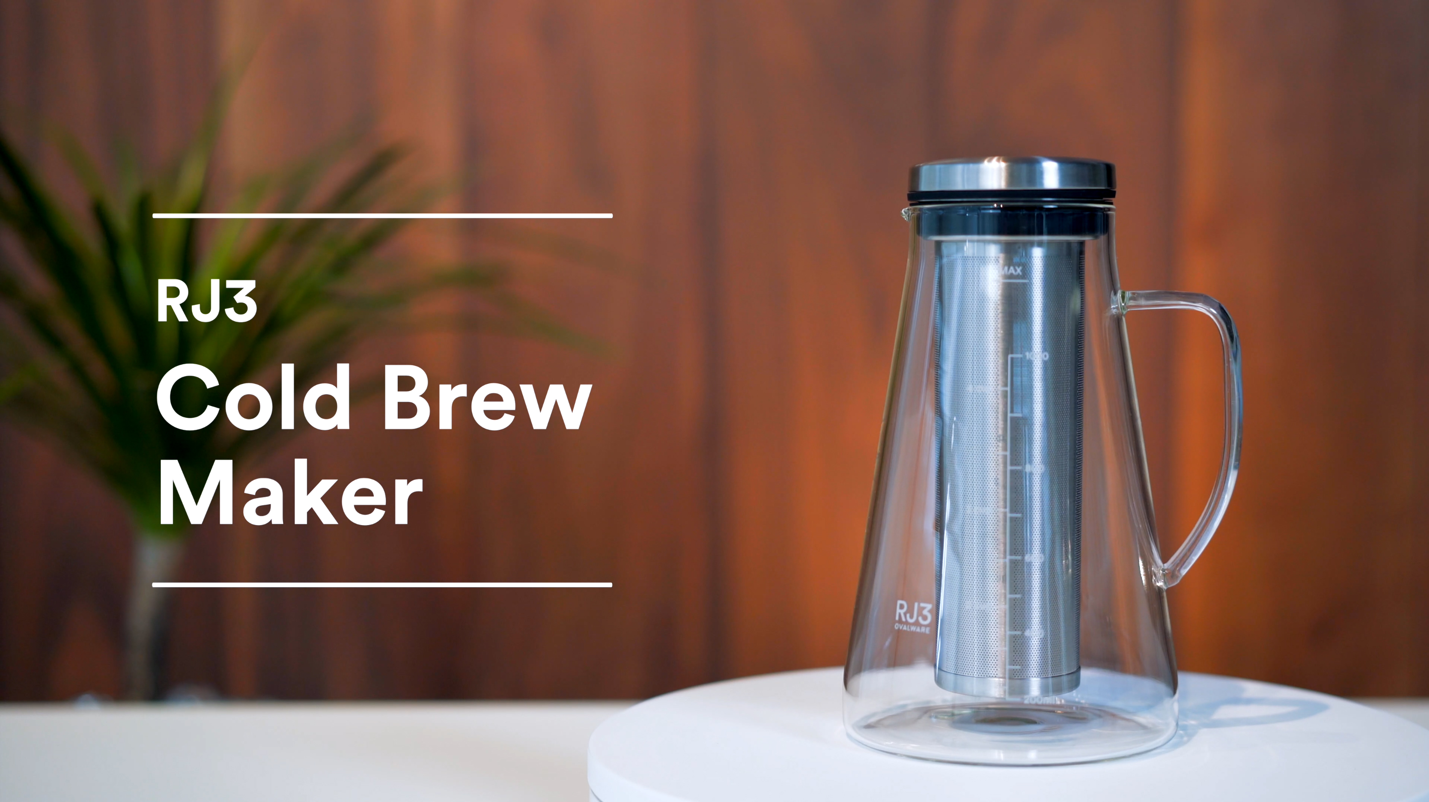 ovalware Airtight Cold Brew Iced Coffee Maker (& Iced Tea Maker) with