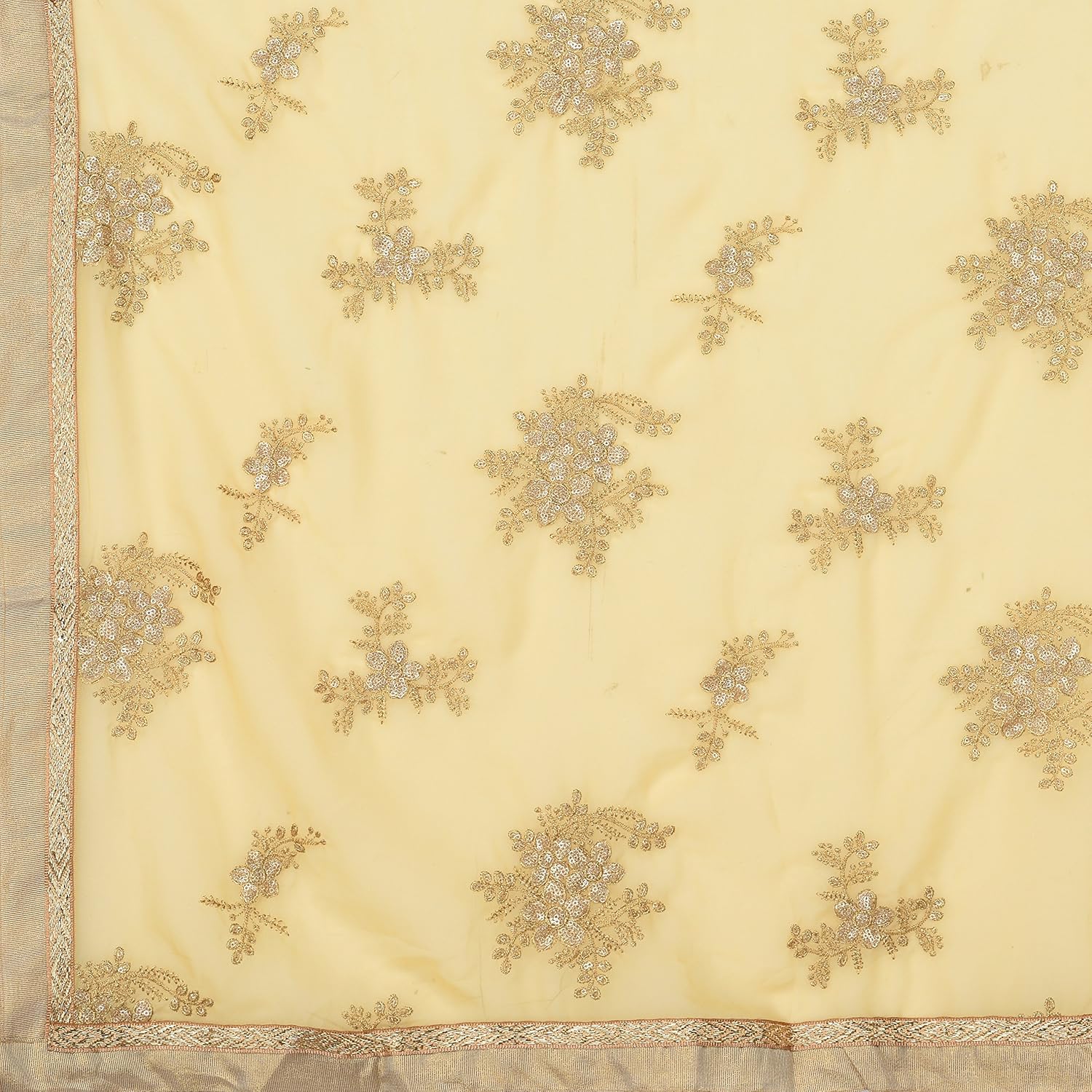 dupatta bazaar woman's georgette dupatta with gold embroidery.