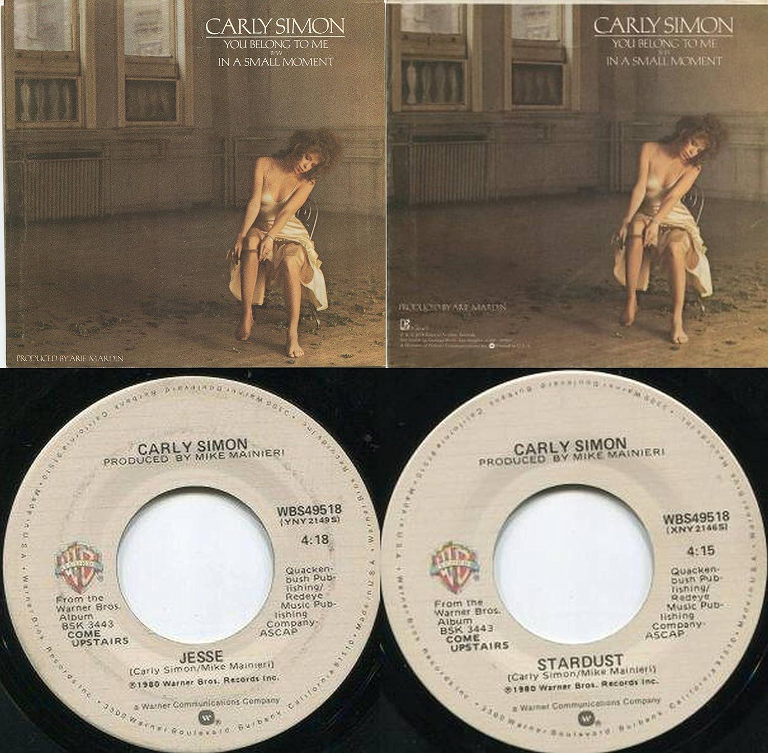 Carly Simon You Belong to Me / In a Small Moment Carly Simon You Belong to Me / In a Small Moment