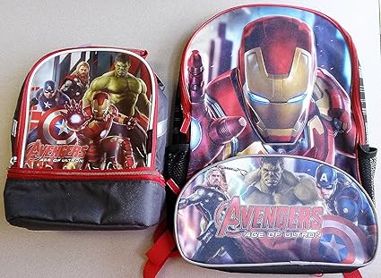 iron man backpack and lunchbox