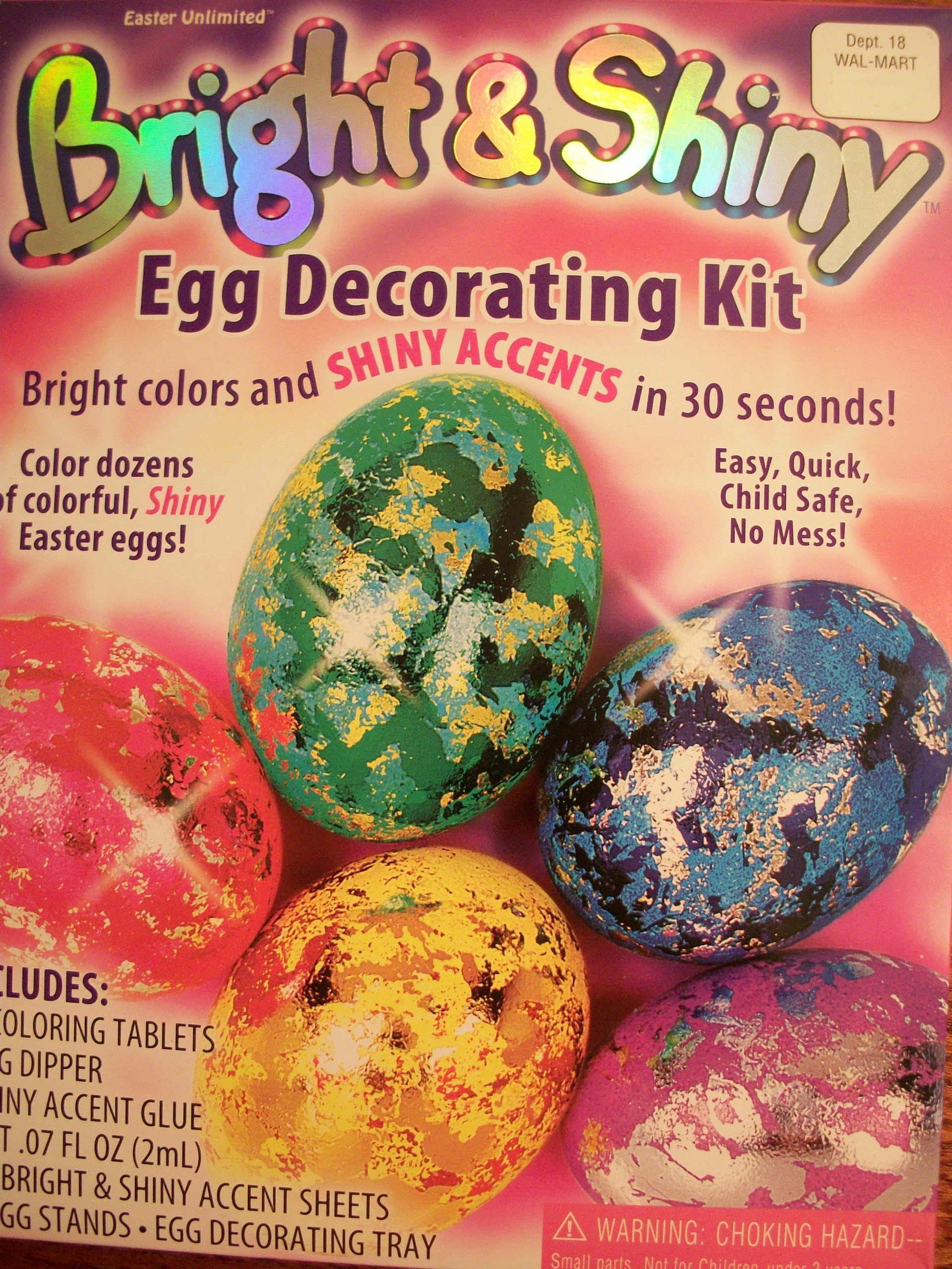 Easter Unlimited Bright & Shiny Egg Decorating Kit