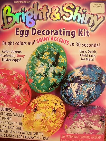 Amazon Com Easter Unlimited Bright Shiny Egg Decorating Kit Toys Games