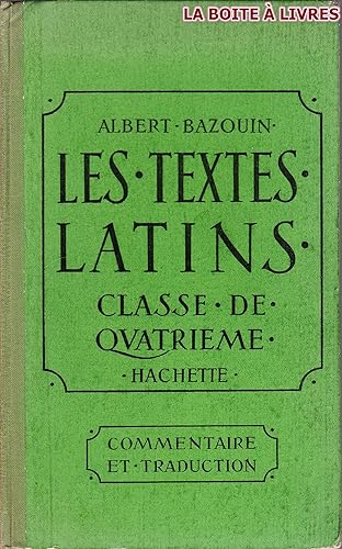 Download Les textes latins. classe de quatrième PDF