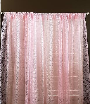 Amazon Com Lovemyfabric Floral Lace Window Curtain Panel Light