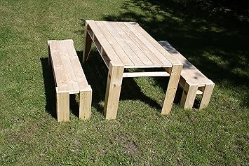 Amazon De Gartenmobel Aus Paletten Lounge Garten Tisch Und 2x Bank