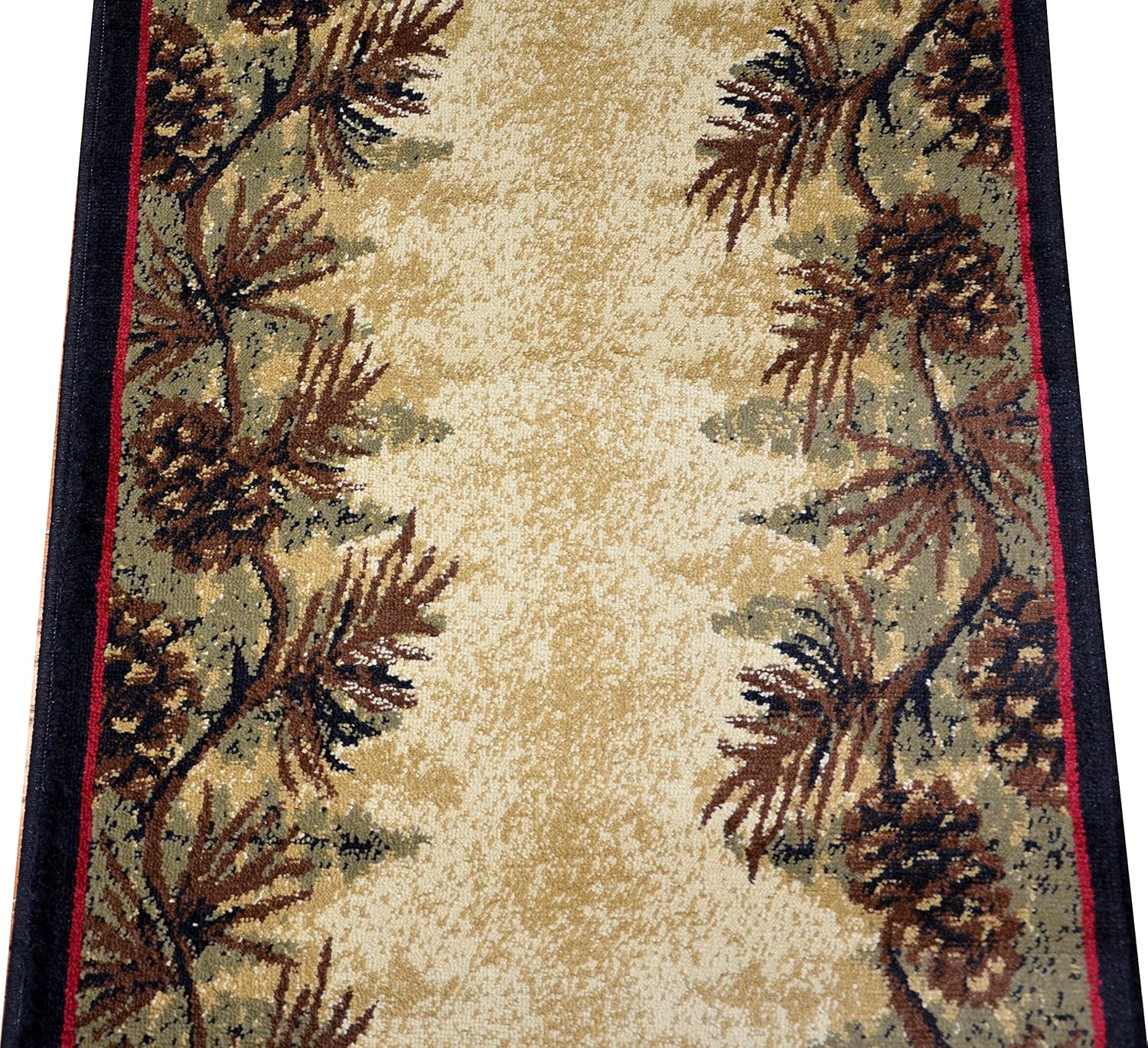 Dean Mt. Le Conte Pine Cone Lodge Cabin Carpet Runner Rug 2'3" x 7'7" Kitchen & Dining