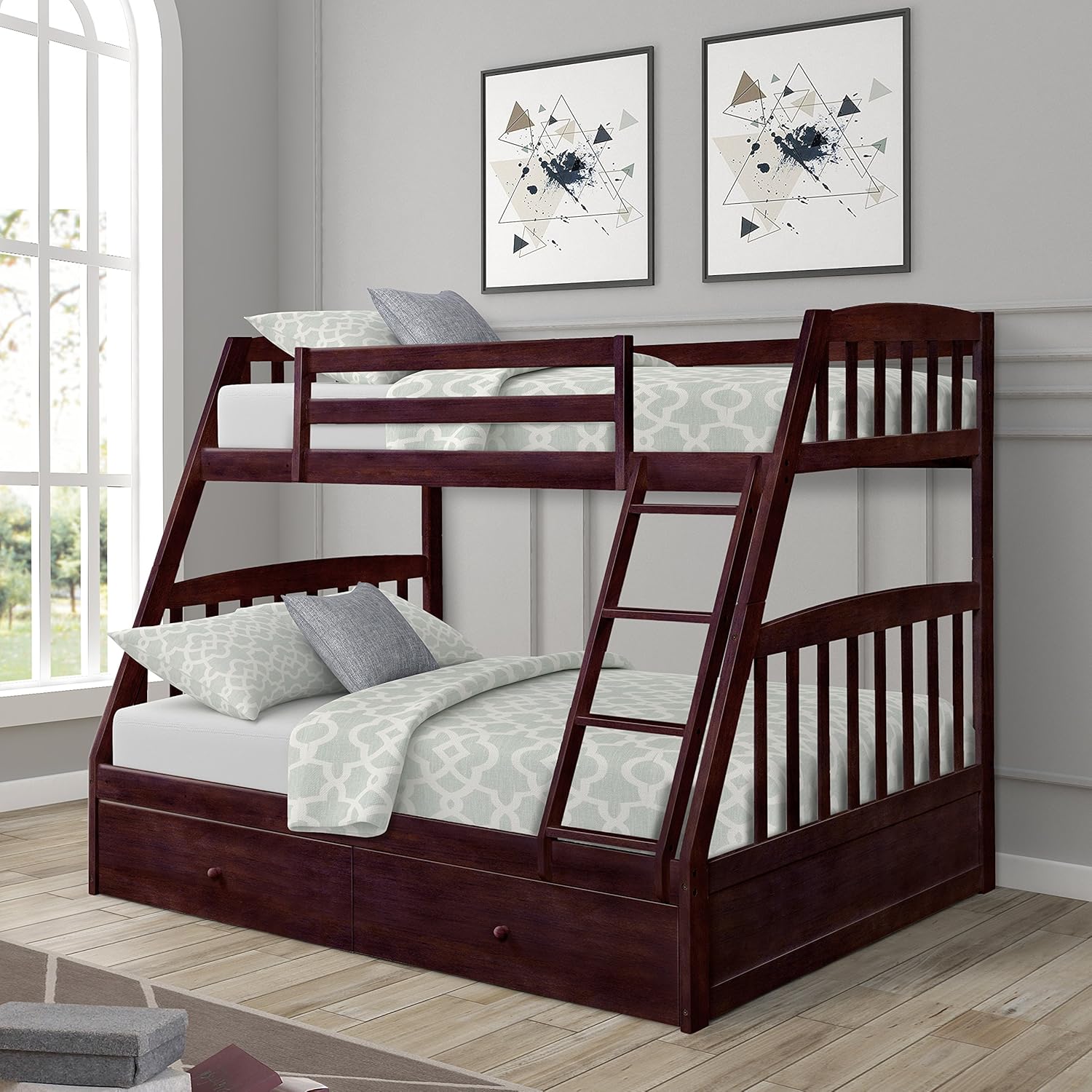 raised twin bed with storage