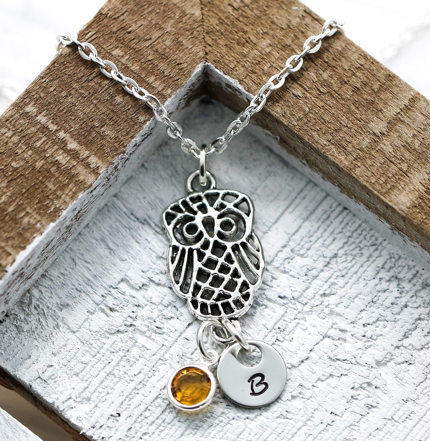 Amazon Com Origami Owl Necklace Origami Owl Jewelry For Women Girls Personalized Initial Birthstone Handmade